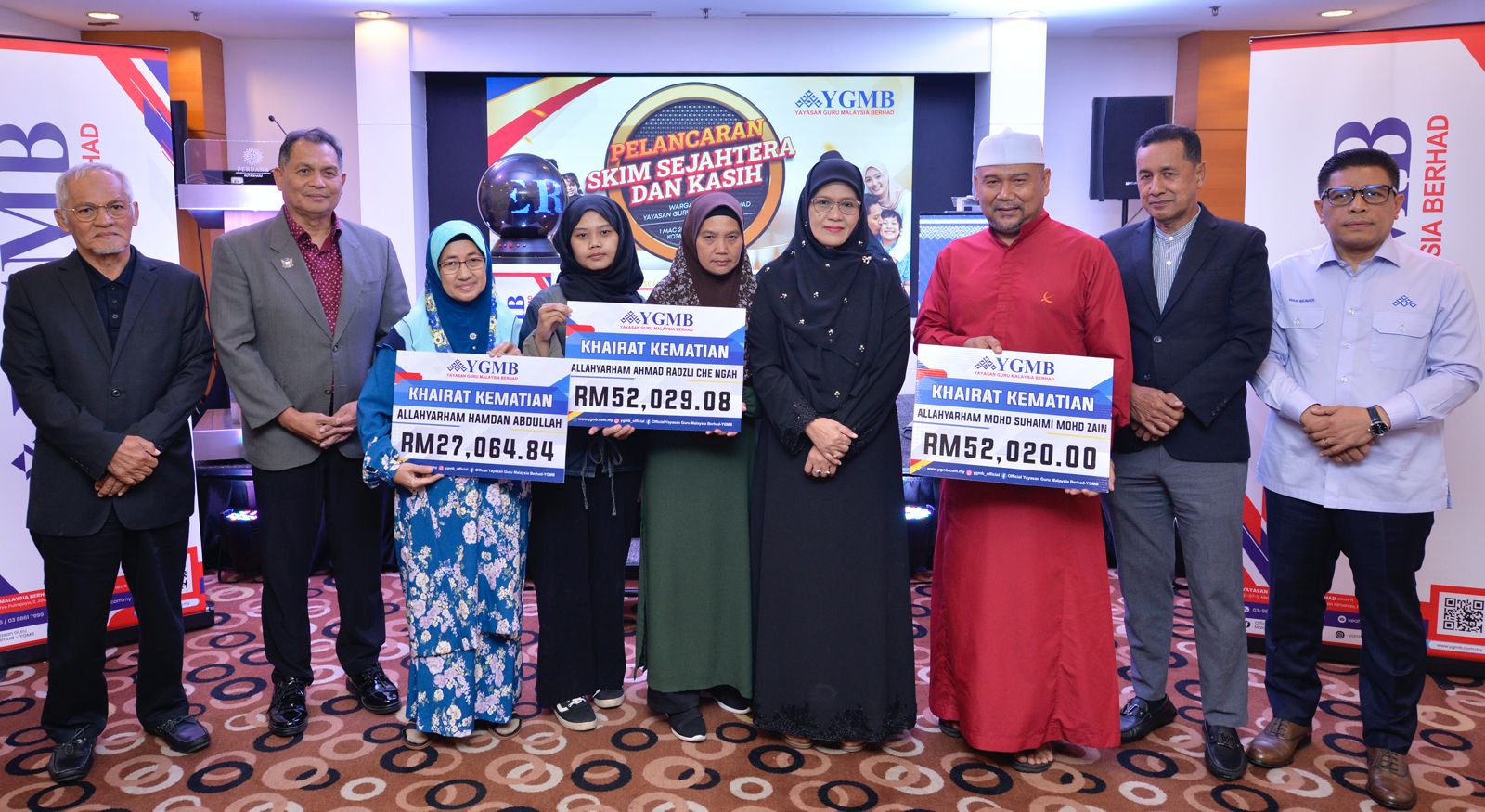 YGMB SALUR LEBIH RM131 RIBU KHAIRAT KEMATIAN KEPADA WARIS